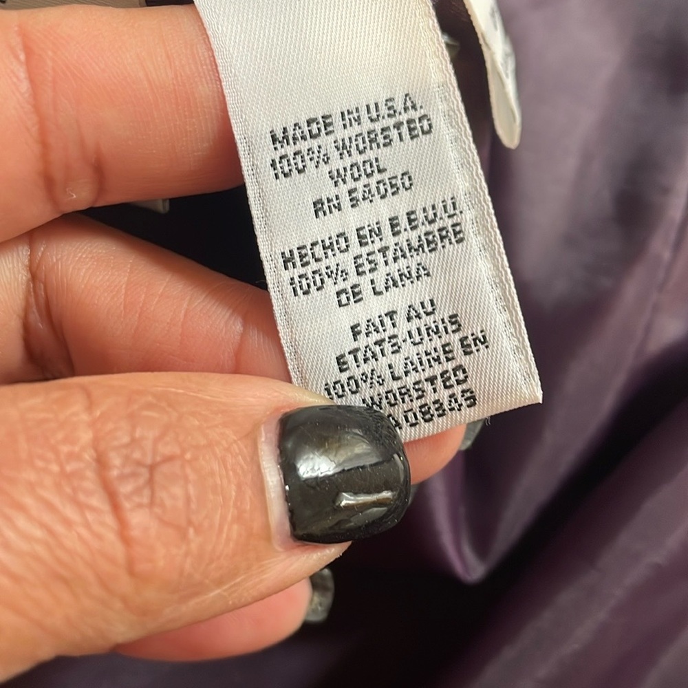 Vintage Christian Dior Double-Breasted Purple Blazer - Picture 14 of 14